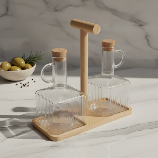 Glass Oil Dispenser - 2 Pcs